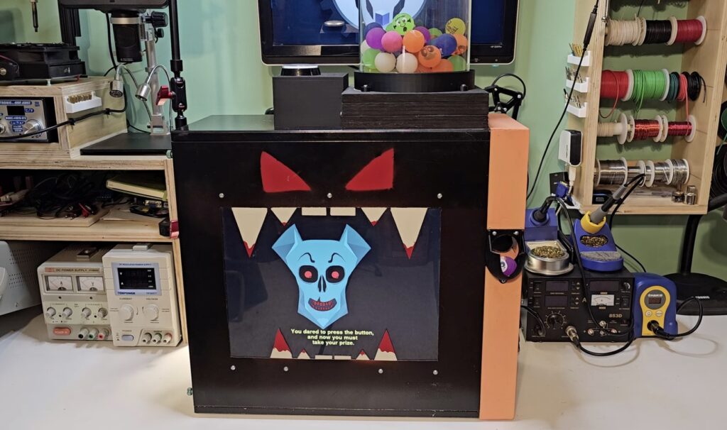 Halloween Vending Machine Front View