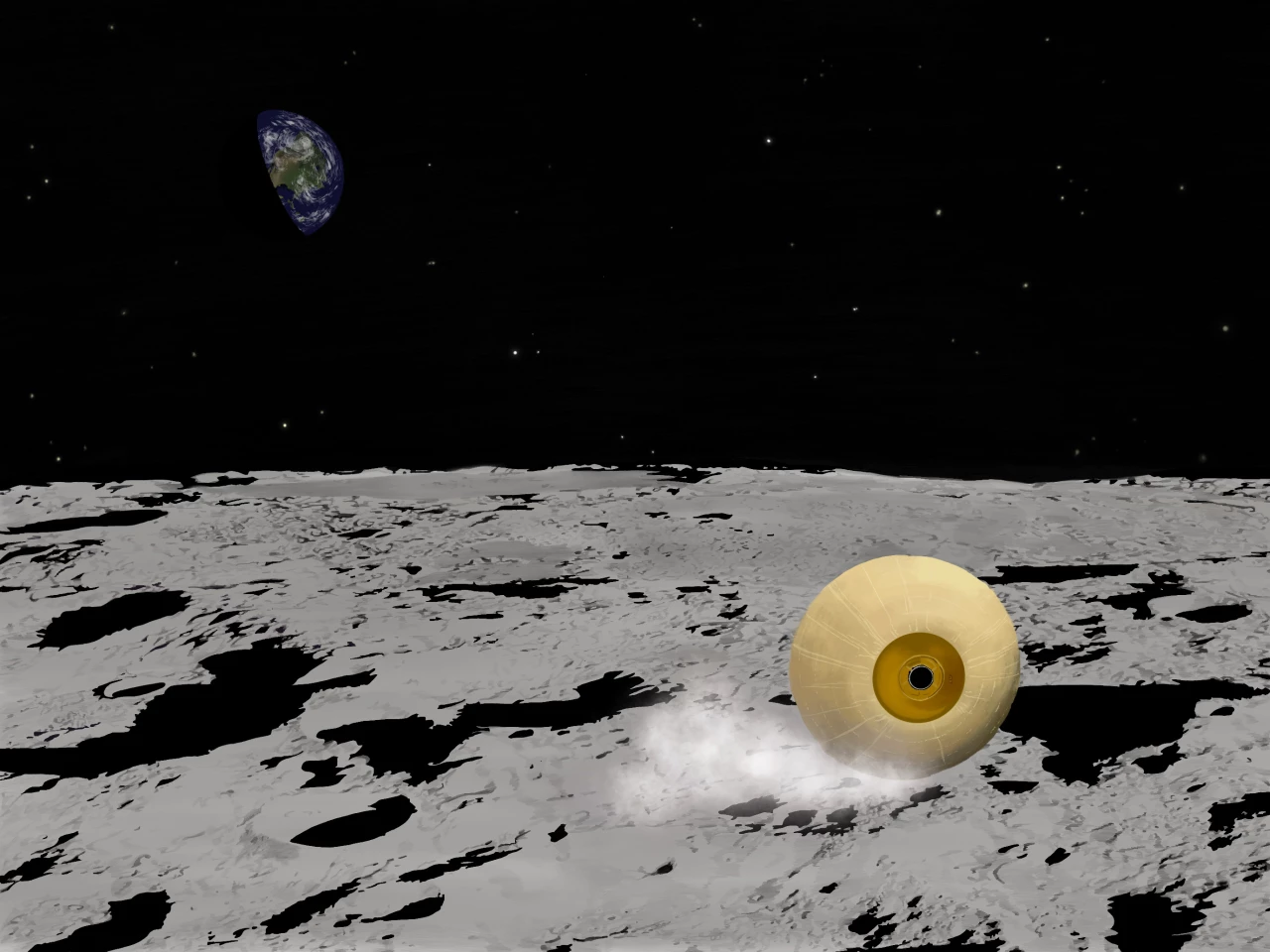 Concept of RoboBall on the Moon