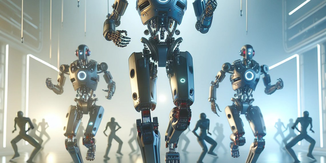 AI-generated image for robot dance