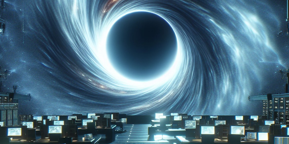 AI-generated image for rogue black hole