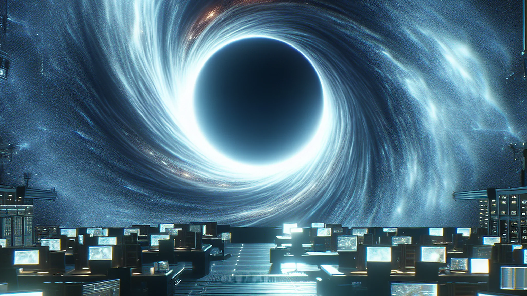 AI-generated image for rogue black hole