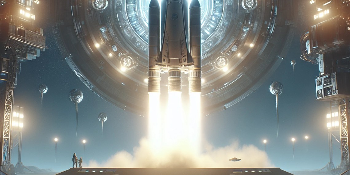 AI-generated image for Space Launch